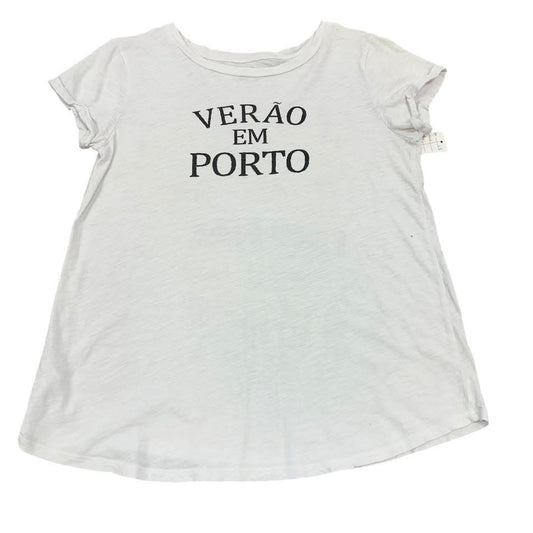 VERAO EM PORTO WHITE T-SHIRT (LOFT) 19  SMALL