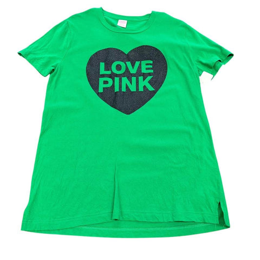 VS PINK GREEN TSHIRT 156  MEDIUM