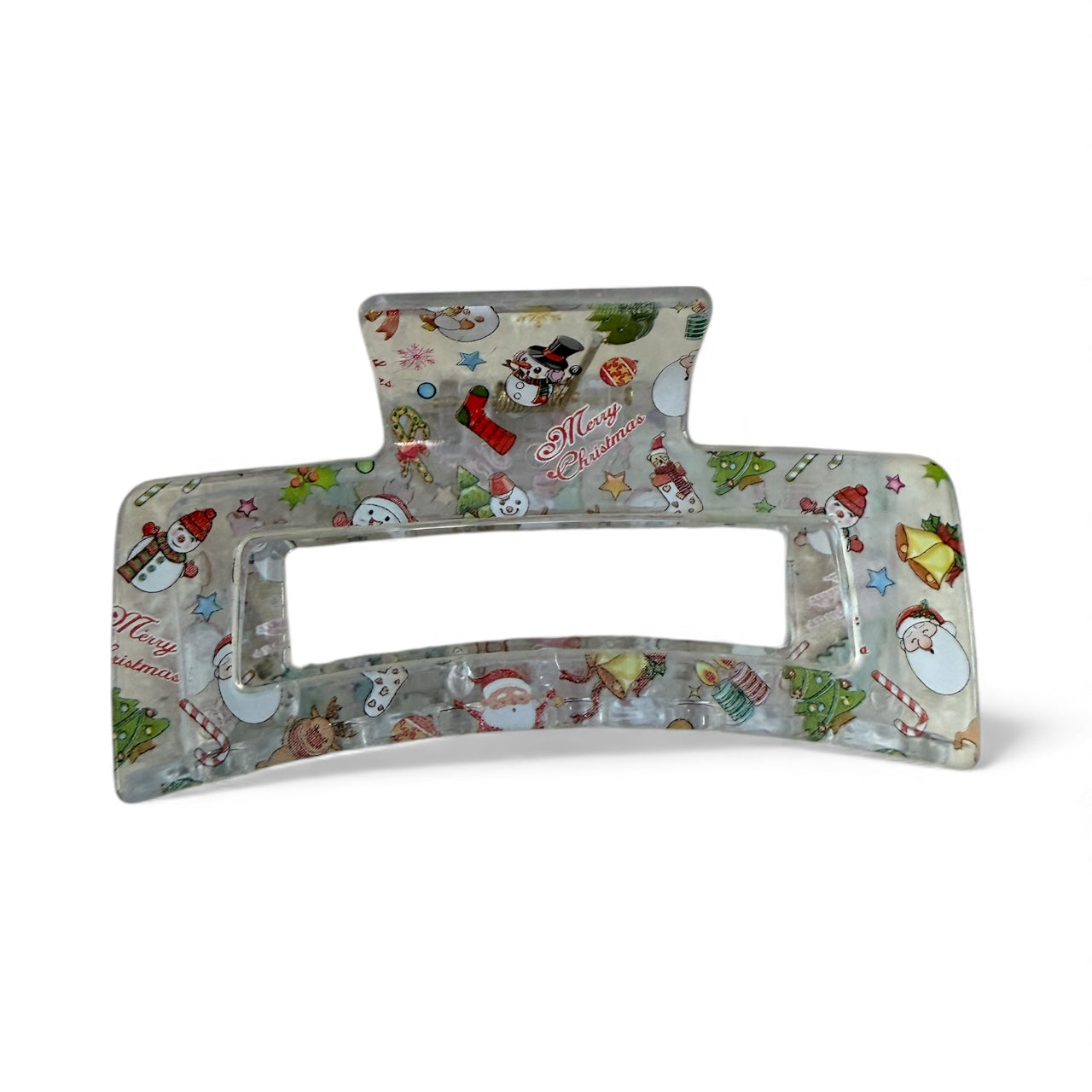 CLEAR CHRISTMAS HAIR CLIP 100 NEW