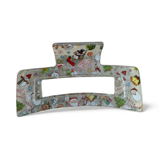 CLEAR CHRISTMAS HAIR CLIP 100 NEW