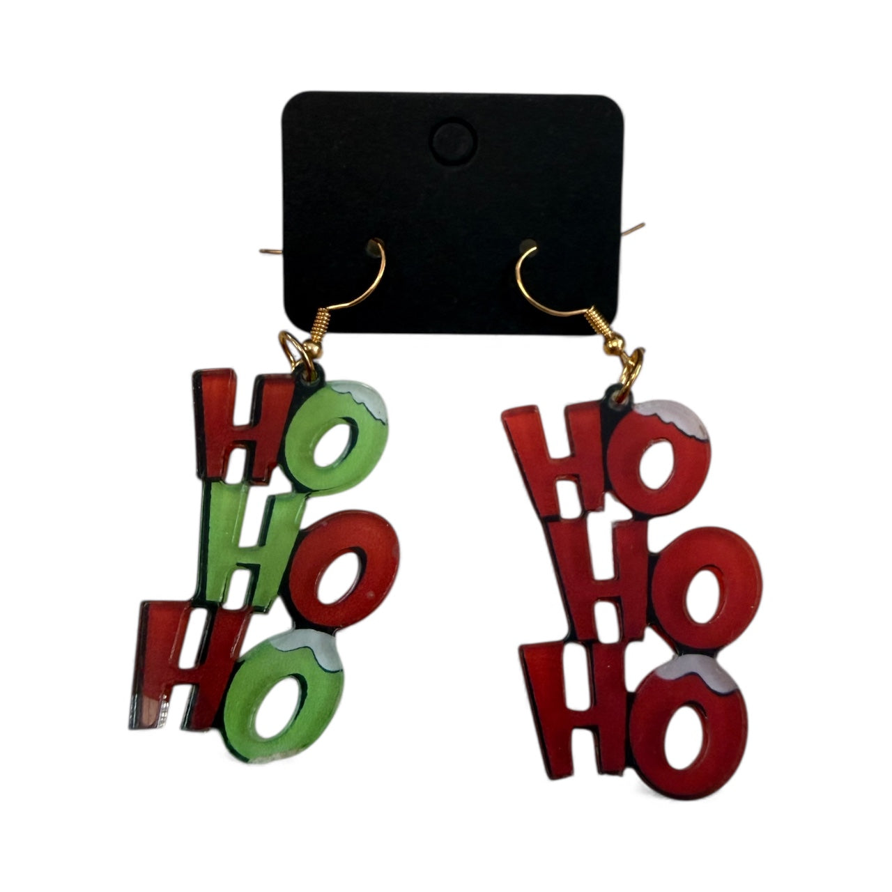HO HO HO CHRISTMAS EARRINGS 100 NEW