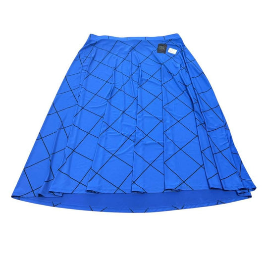 LANE BRYANT BLUE PLAID SKIRT 227 NWT $69.95 Sz 22/24