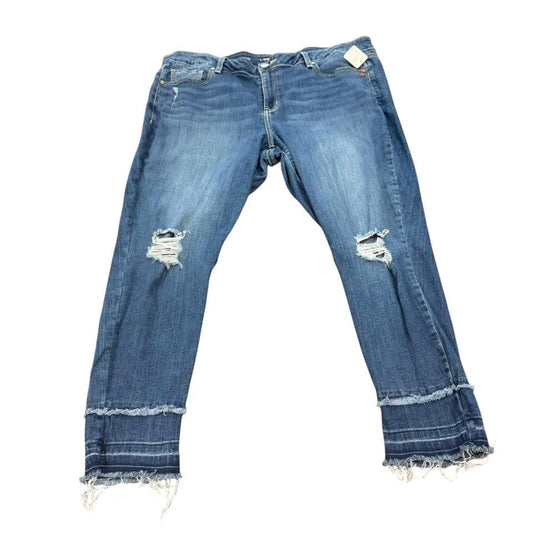 LANE BRYANT SKINNY DOUBLE RAW HEM 227 Sz 20 PETITE