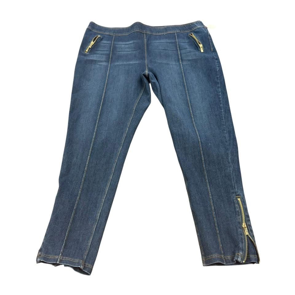 LUXE DENIM DARK WASH JEANS 227 2X