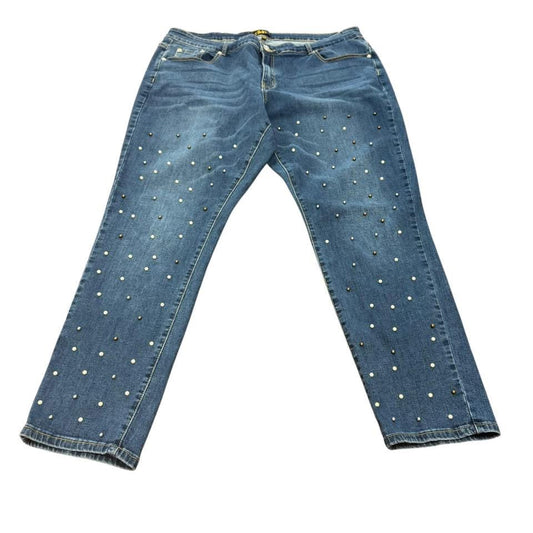 DKIN BEJEWELED JEANS 227 Sz 24W