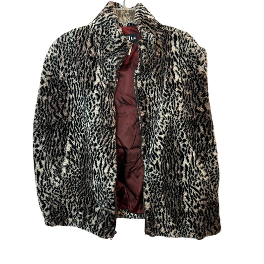 STYLE VI LTD ANIMAL PRINT FAUX FUR VEST - LARGE - 180