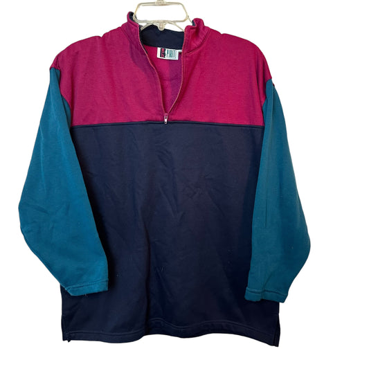 90S COLORBLOCK PULLOVER SWEATSHIRT - MEDIUM -180