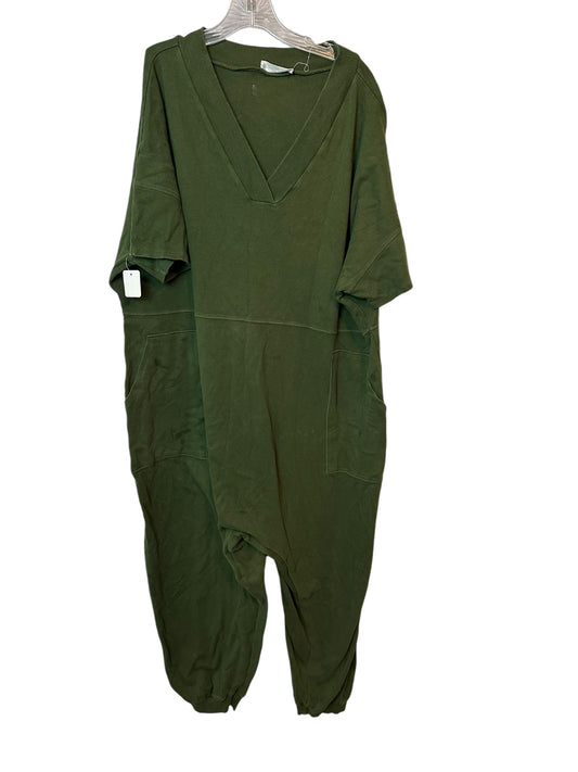 ZENANA DARK GREEN JUMPSUIT - 3X - 85