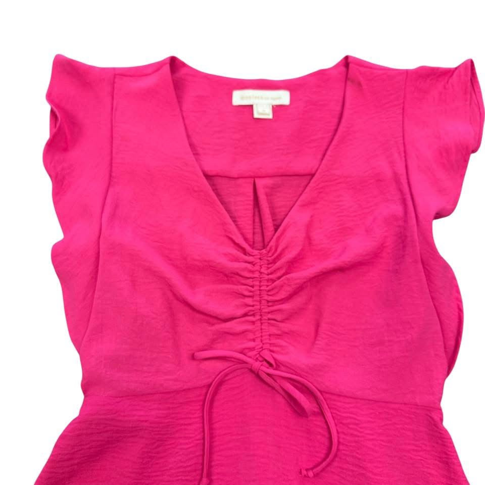 MONTEAU PINK FIT FLARE DRESS 143 MEDIUM