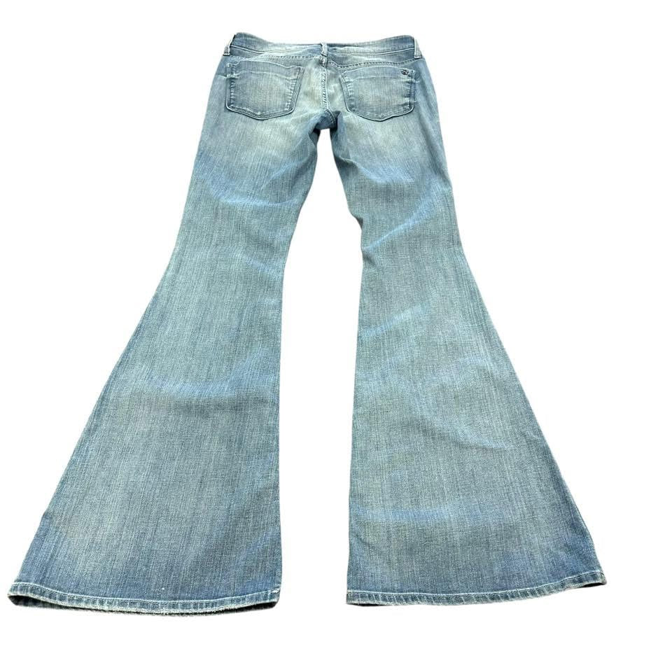 BLACK ORCHID DISTRESSED FLARE JEANS 143 Sz 28