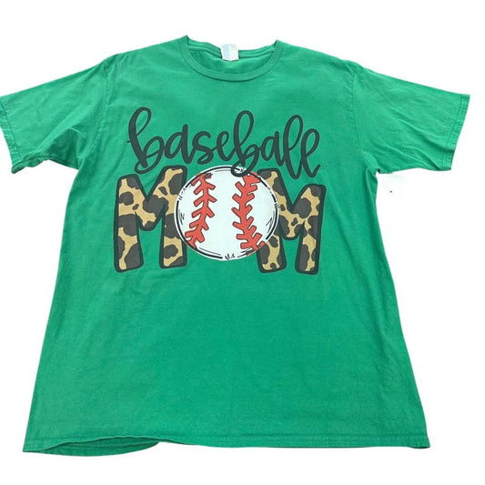 BASEBALL MOM GREEN T-SHIRT 217 LARGE
