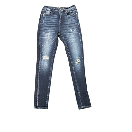 KANCAN DARK DENIM DISTRESSED JEANS - 5/26 - 158