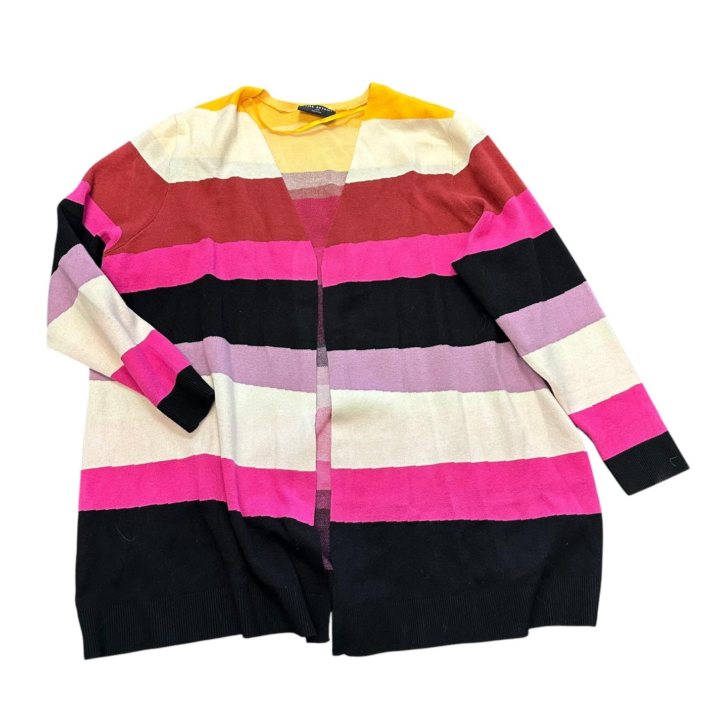 LANE BRYANT STRIPED COLORFUL CARDIGAN - 22/24 - 132