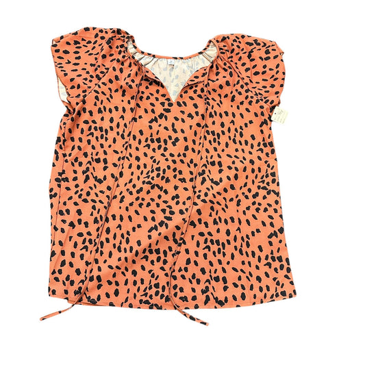 SIMPLE FUN BROWN ANIMAL PRINT TOP NWOT - LARGE - 96