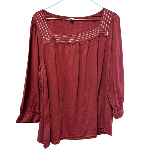 OLD NAVY DUSTY ROSE BLOUSE - XL - 111