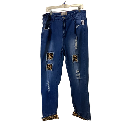 L&B BLUE JEANS ANIMAL PRINT - SZ 18 - 50