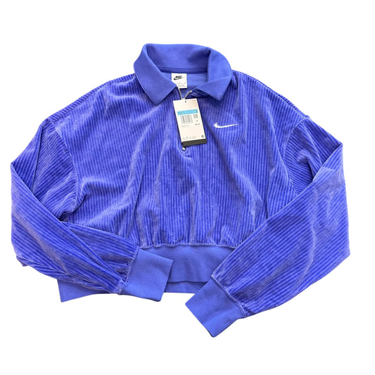 NIKE PURPLE VELOUR POPOVER NWT - MEDIUM - 122