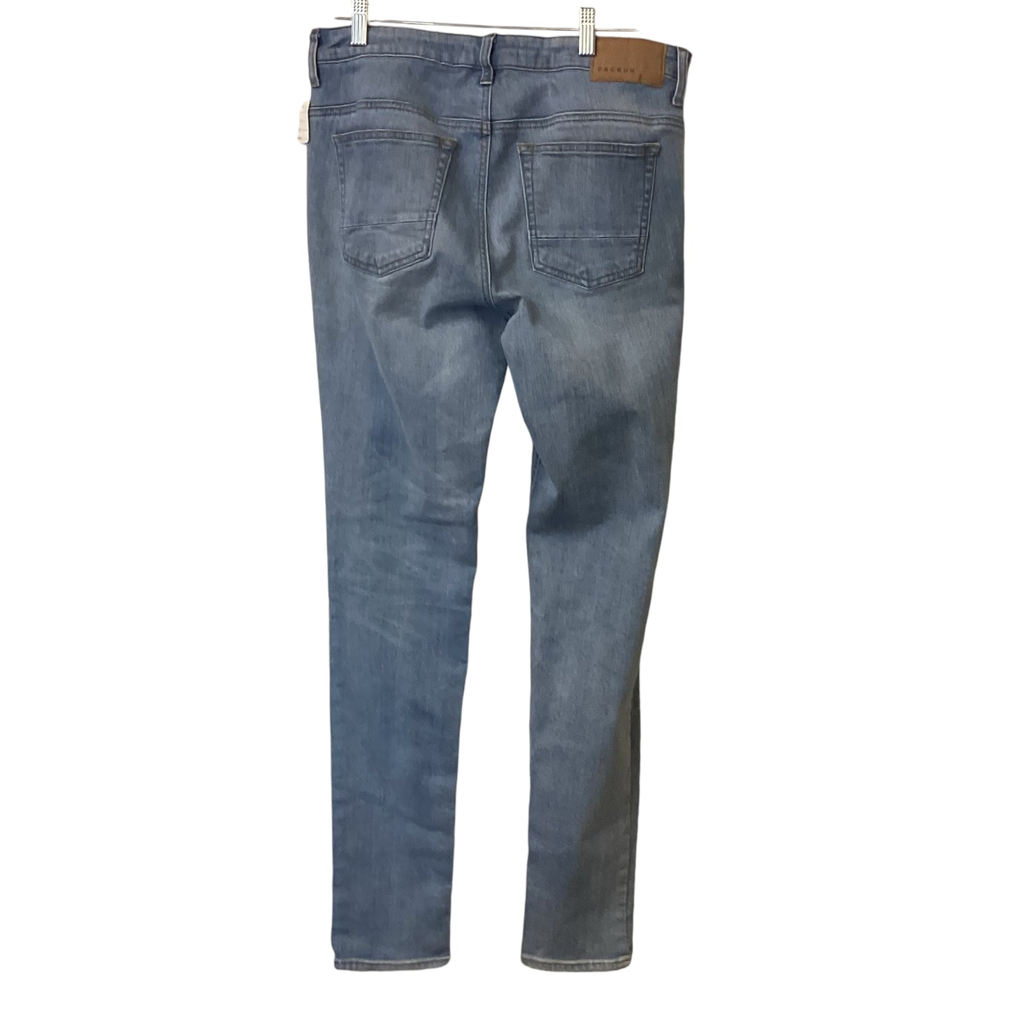 *PACSUN STACKED SKINNY LIGHT WASH - 33X32 - 111