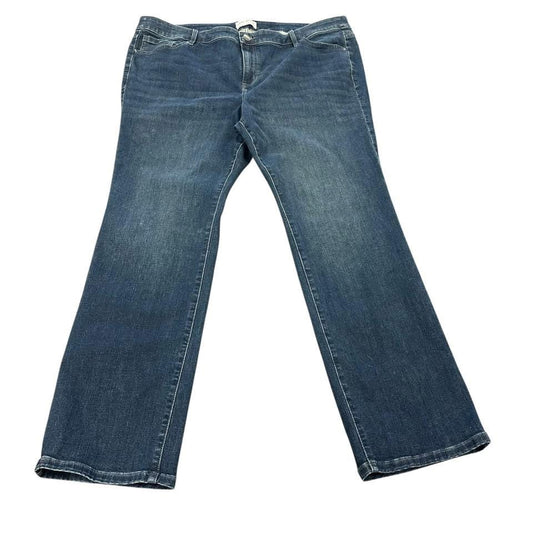 LANE BRYANT SIGNATURE FIT MID RISE STRAIGHT JEANS 123 Sz 22