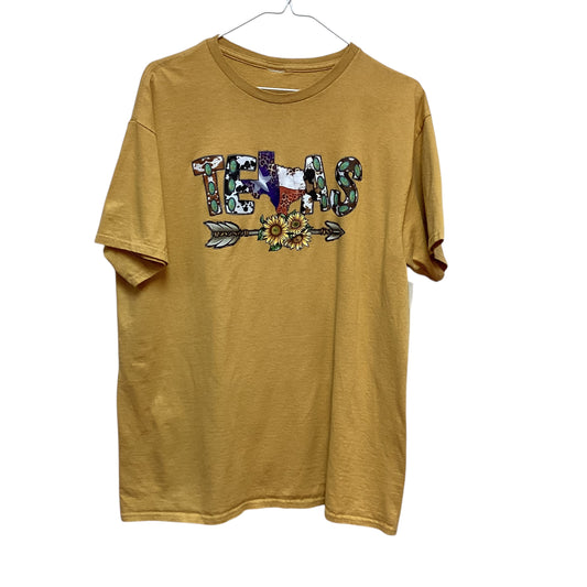 MUSTARD YELLOW TEXAS T-SHIRT - LARGE - 39