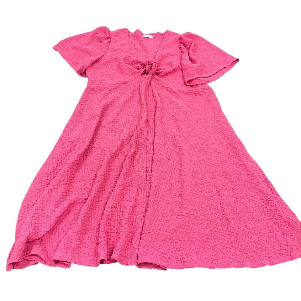 TERRA & SKY PINK MIDI DRESS  2X