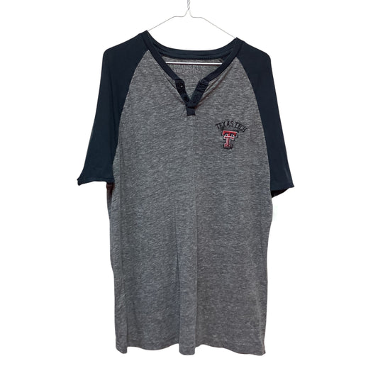 TWO TONE GRAY TEXAS TECH T-SHIRT - XL - 123