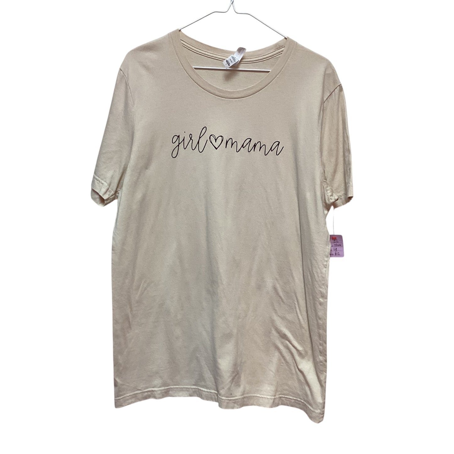 GIRL MAMA BEIGE T-SHIRT - LARGE - 82