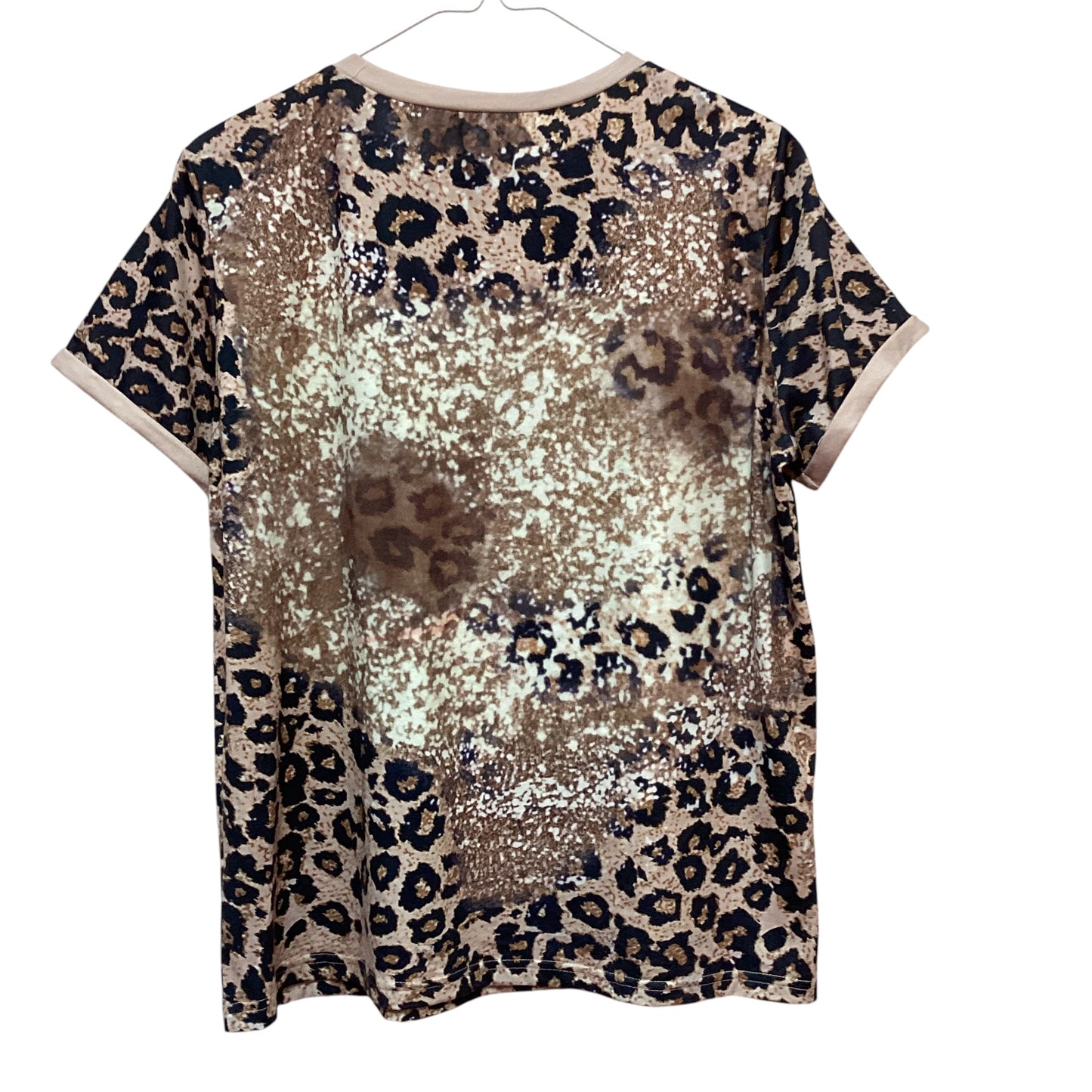 EMORY ROSE BLESSED ANIMAL PRINT T-SHIRT - LARGE - 38