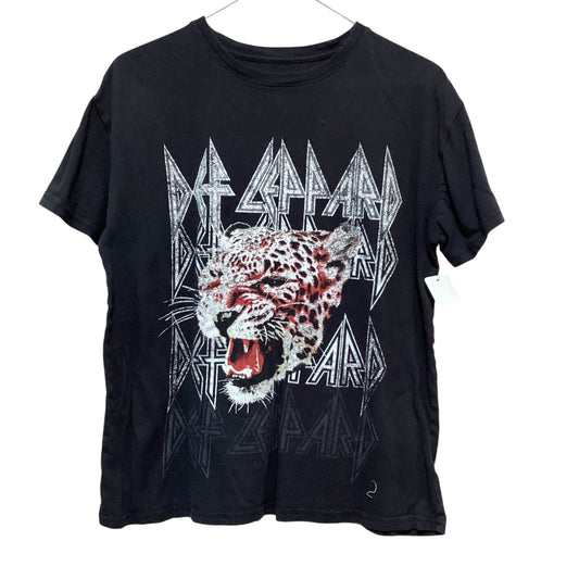 DEF LEPPARD BLACK T-SHIRT - MEDIUM -84