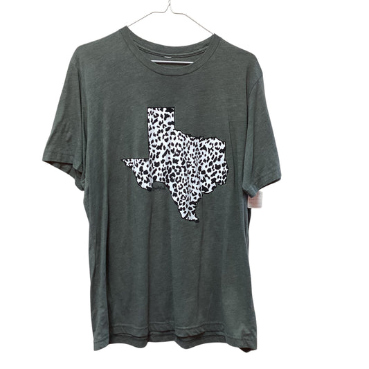 GRAY ANIMAL PRINT TEXAS T-SHIRTS - LARGE - 39