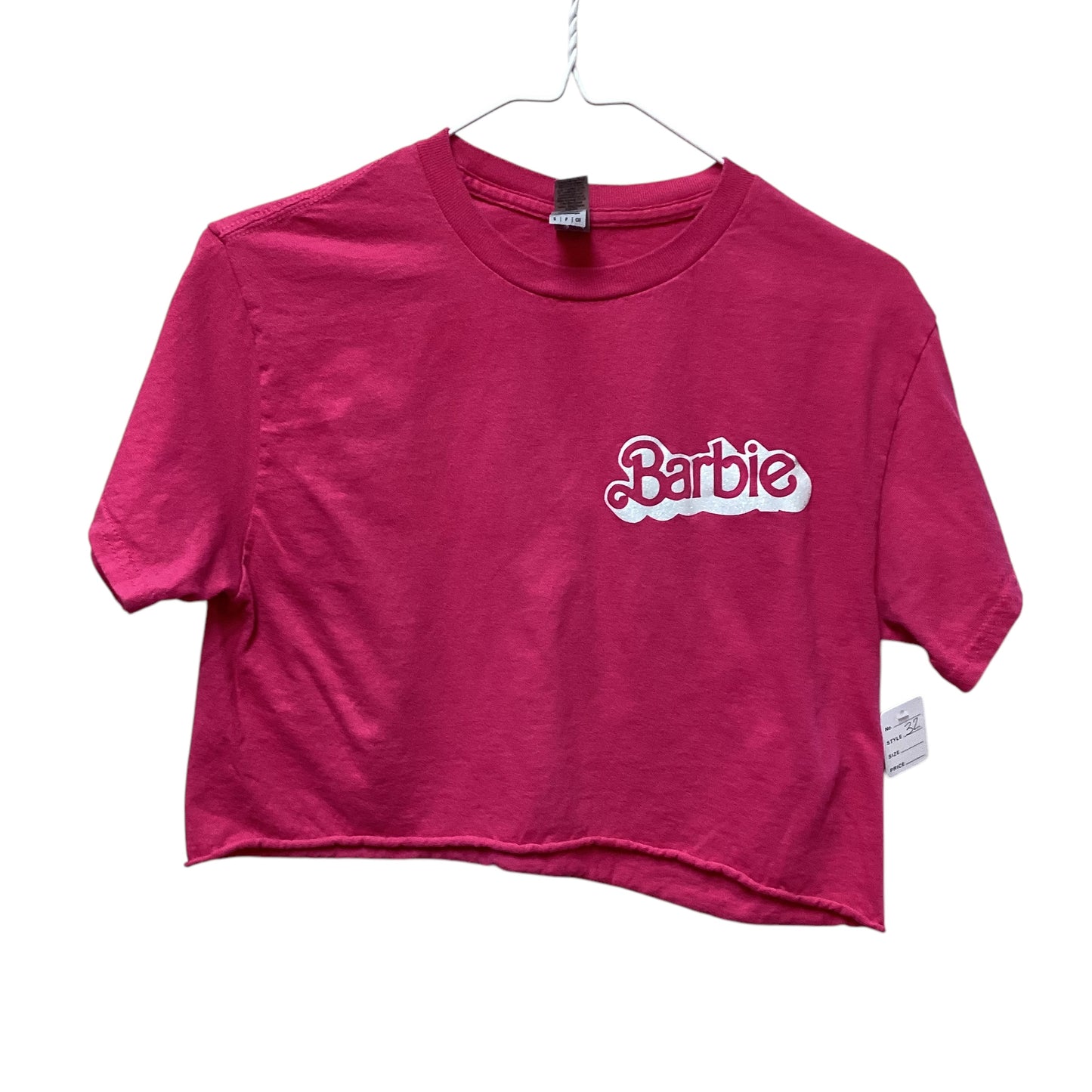 BARBIE PINK CROP TOP - SMALL - 32