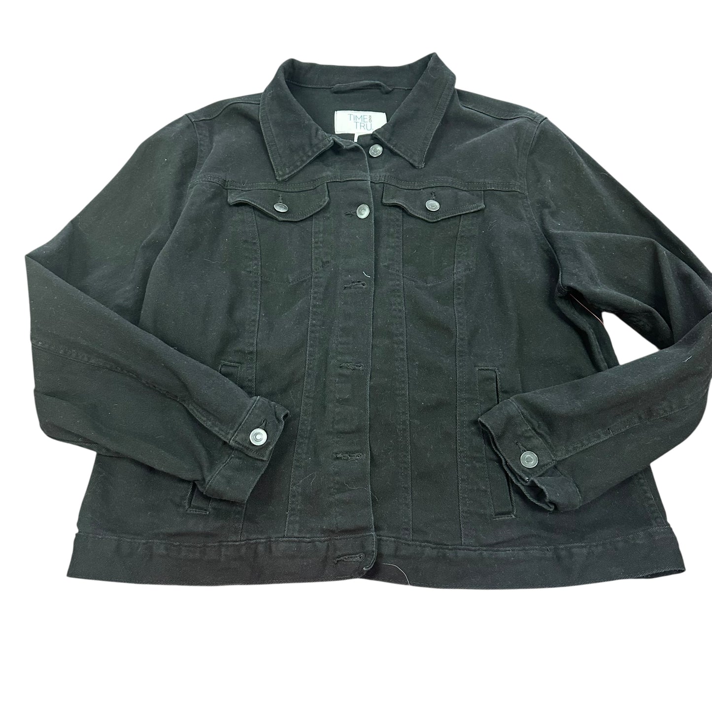 TIME & TRU BLACK JEAN JACKET 56 XXL