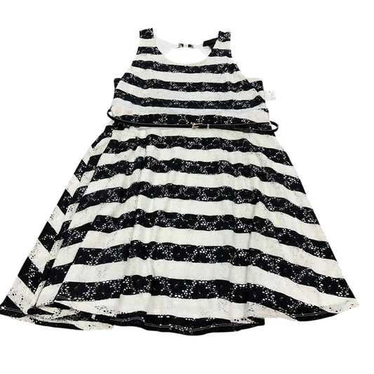 LANE BRYANT BLACK WHITE STRIPED DRESS 16 Sz 20