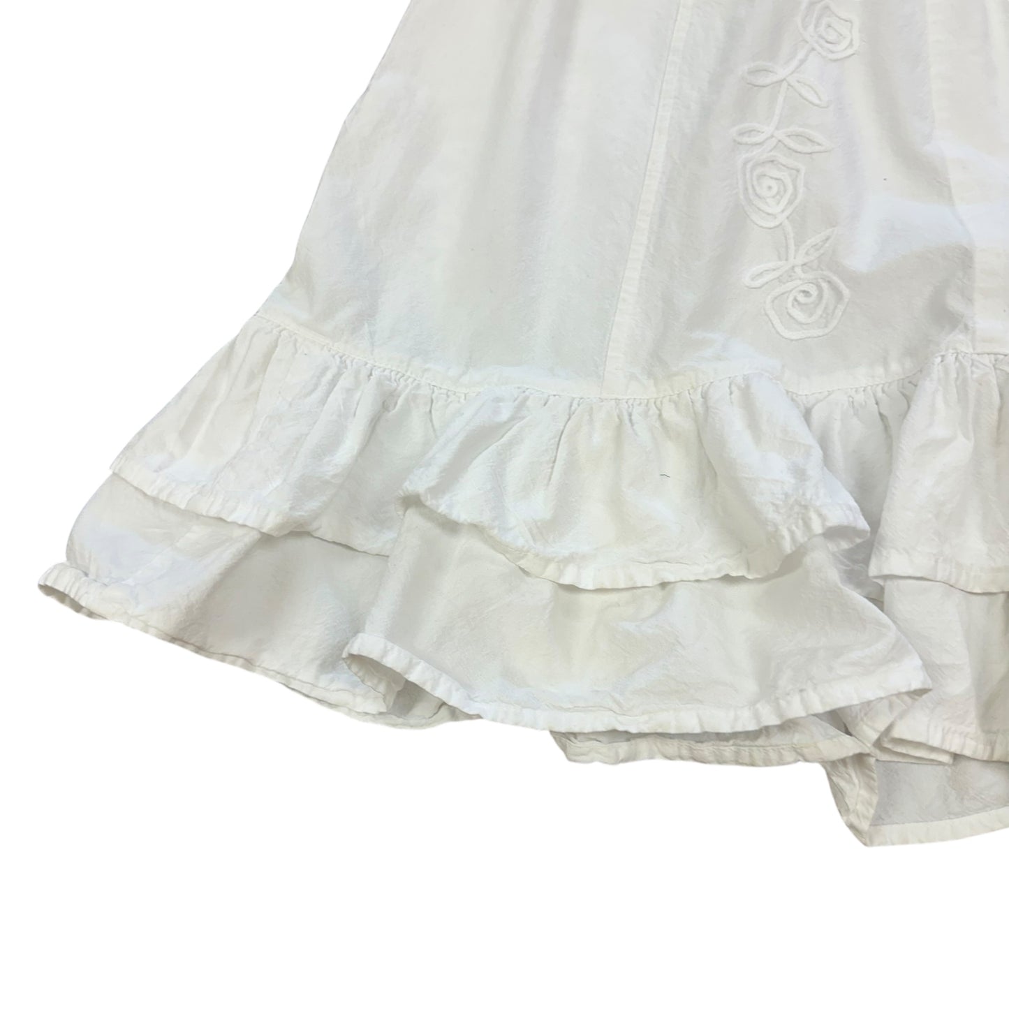 SCULLY WHITE RUFFLE HEM DRESS 200 NWT XXL