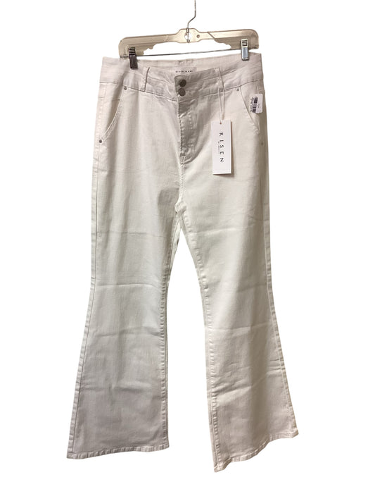 RISEN WHITE WIDE LEG JEANS NWT - SZ 1XL - 100