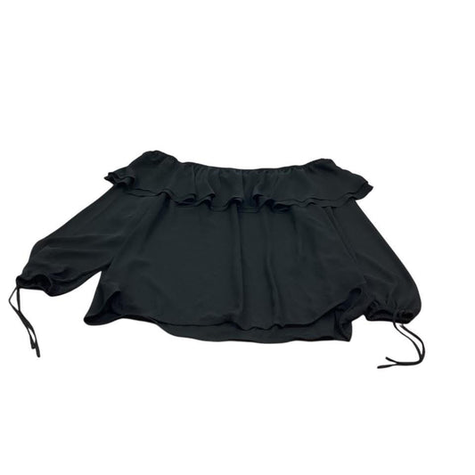 MICHAEL KORS BLACK OFF SHOULDER BLOUSE 132 3X