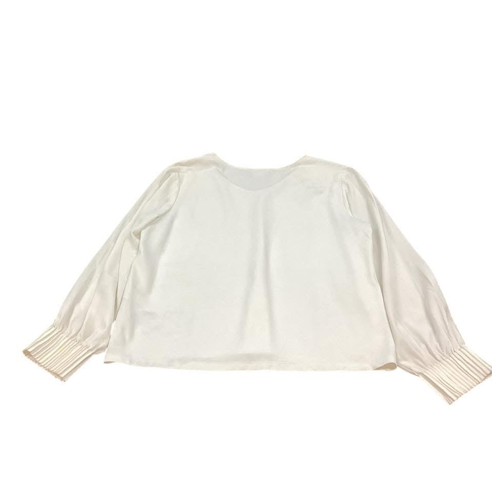 CHICOS BEIGE BLOUSE 11 LARGE