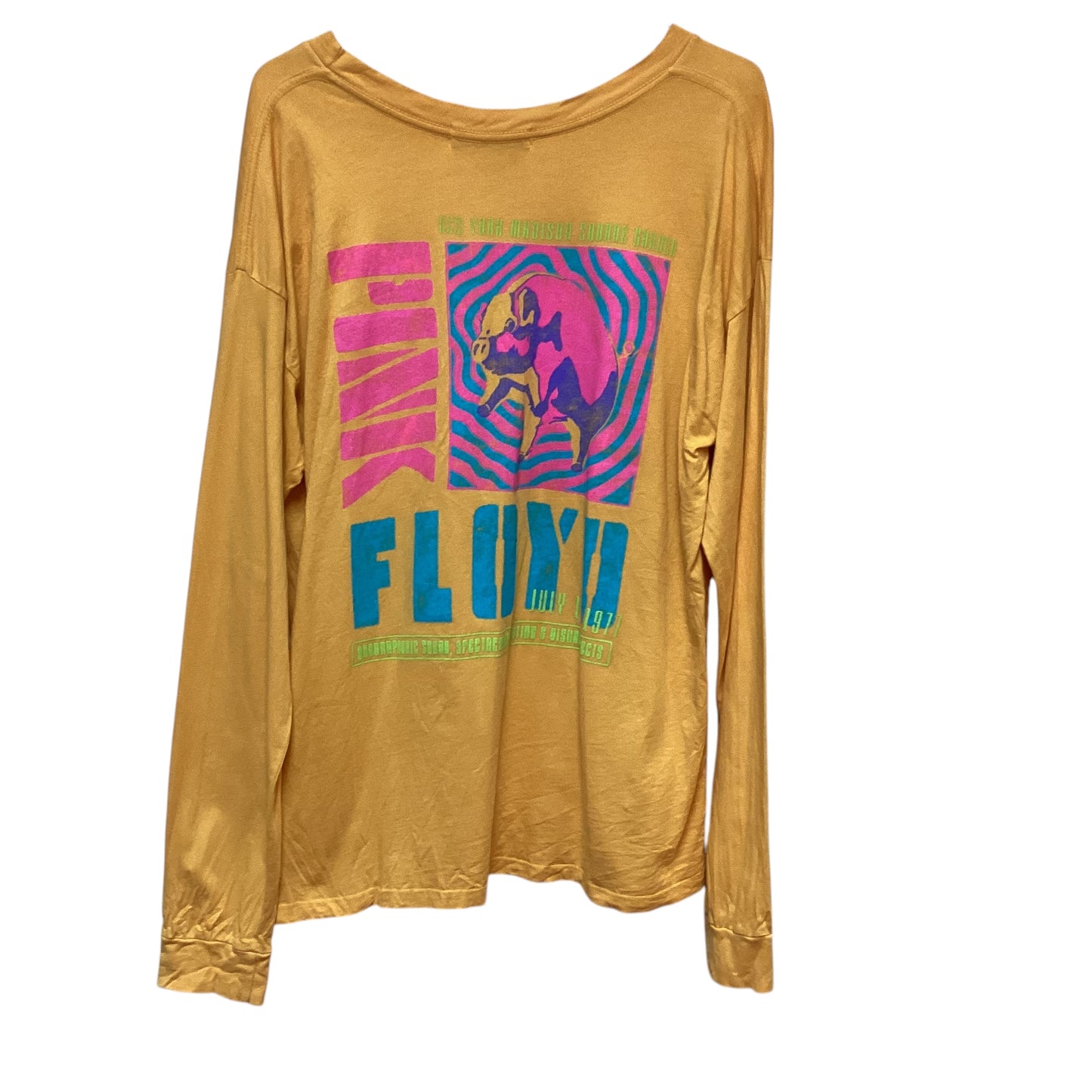 DAYDREAMER PINK FLOYD YELLOW LONG SLEEVE TOP - SMALL - 122