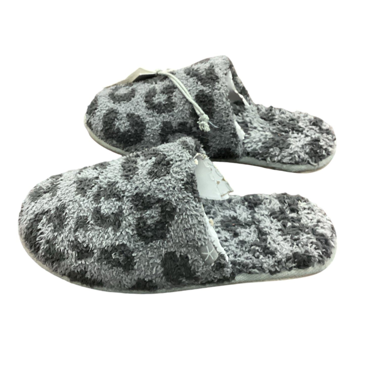 NWT BAREFOOT DREAMS GRAY ANIMAL PRINT TERRY CLOTH SZ 6/7