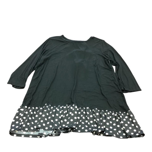 CELESTE BLACK POLKA DOT TUNIC 123 1X