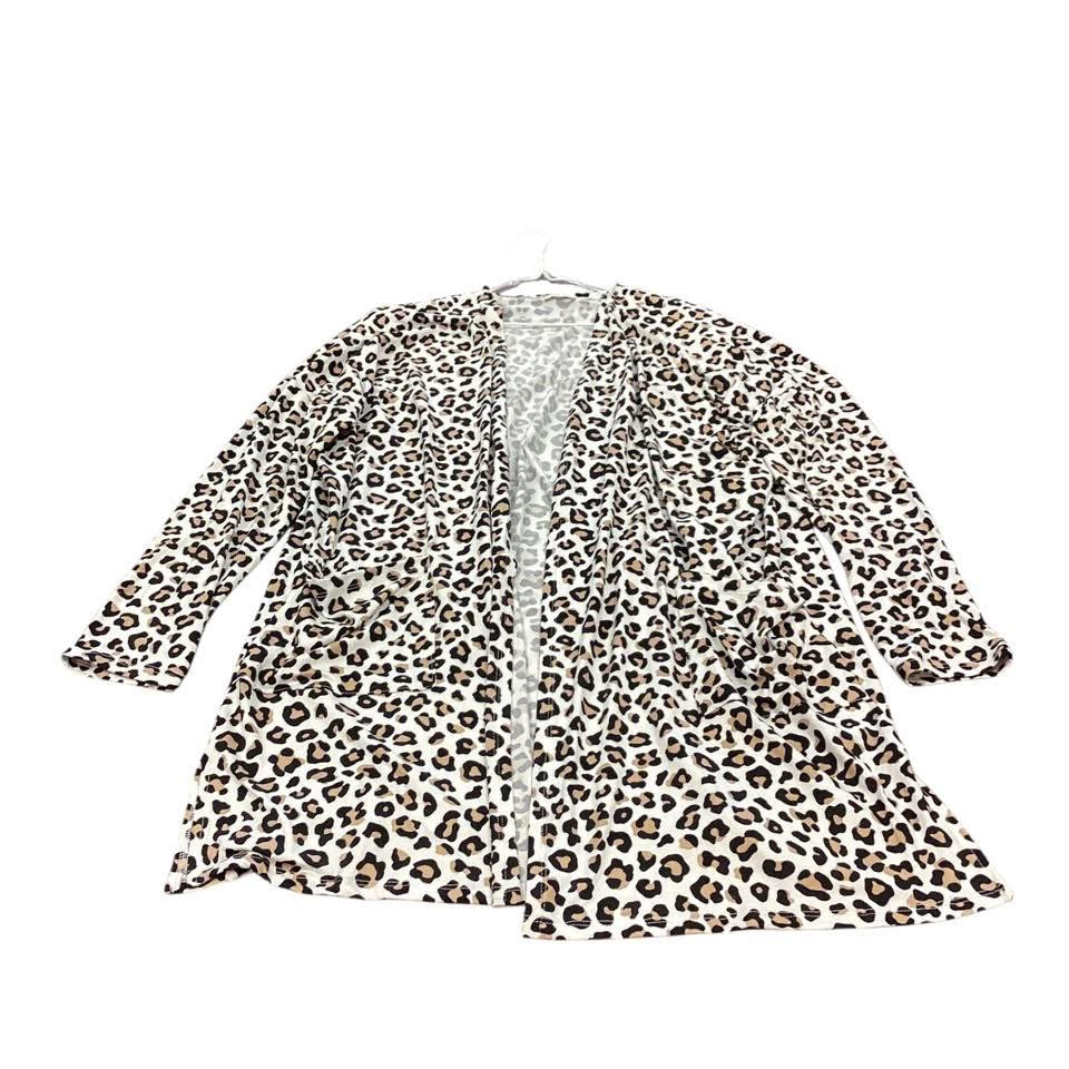 TEXAS TRUE ANIMAL PRINT CARDIGAN 11 LARGE