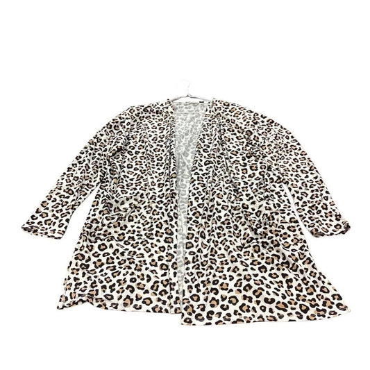 TEXAS TRUE ANIMAL PRINT CARDIGAN 11 LARGE