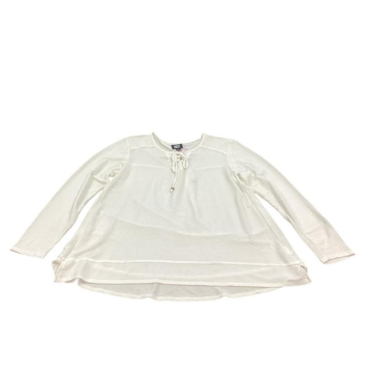 BOBEAU OFF WHITE THIN SWEATER 90 LARGE