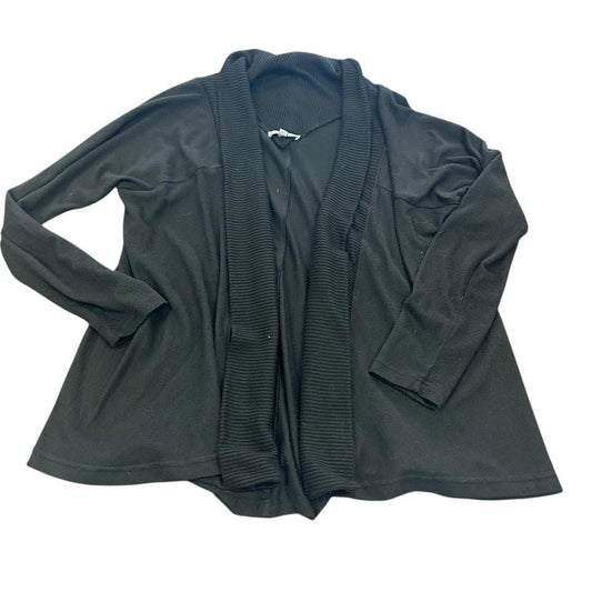 MARY SQUARE BLACK OPEN CARDIGAN 100 MEDIUM *PILING