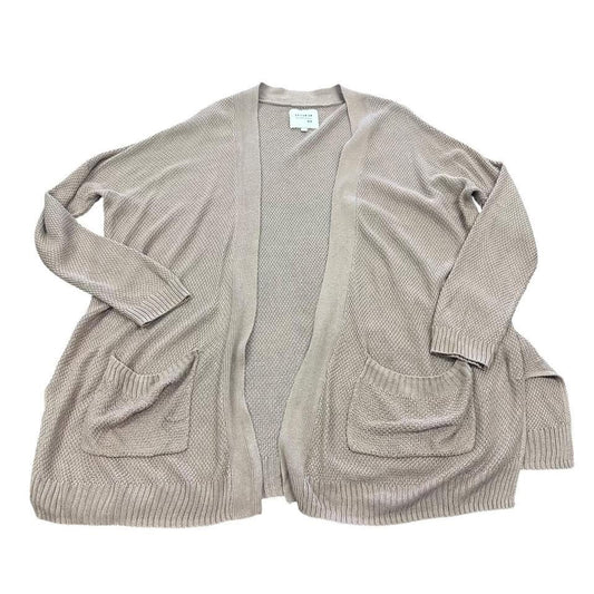 COTTON ON TAUPE OPEN KNIT CARDIGAN 100 MEDIUM