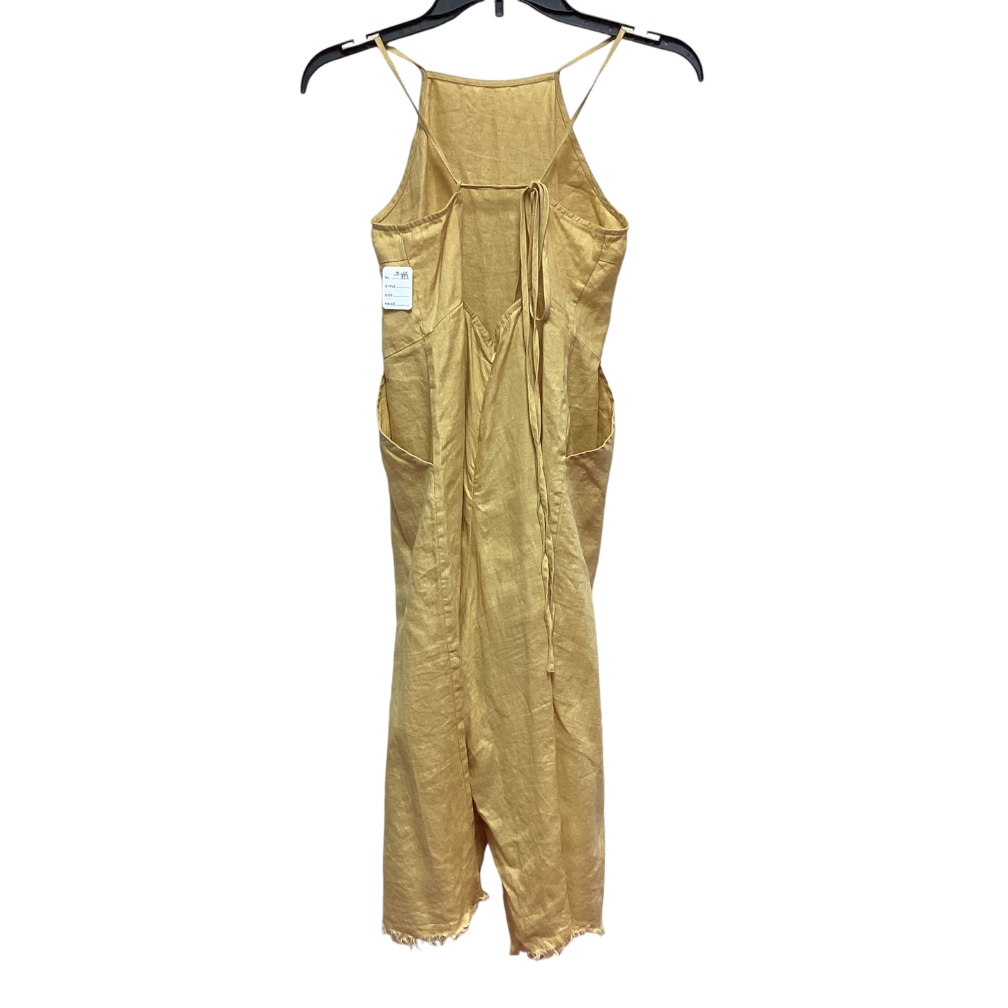 J ROBERTS YELLOW CROPPED JUMPSUIT - SMALL - 199