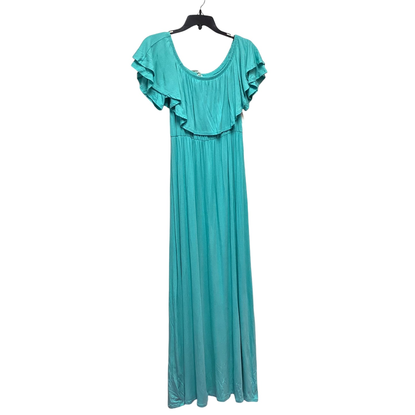 BELLAMIE RUFFLE TOP MAXI DRESS MINT NWT - LARGE -