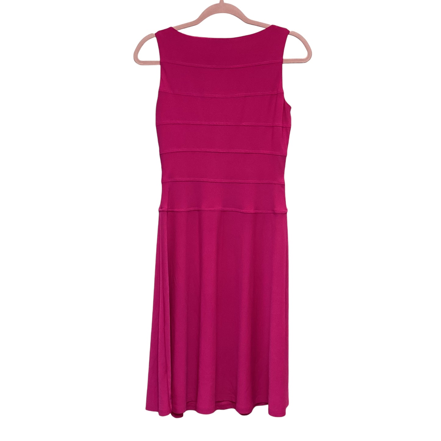 CHAPS PINK FIT FLARE DRESS NWT - SMALL - 190