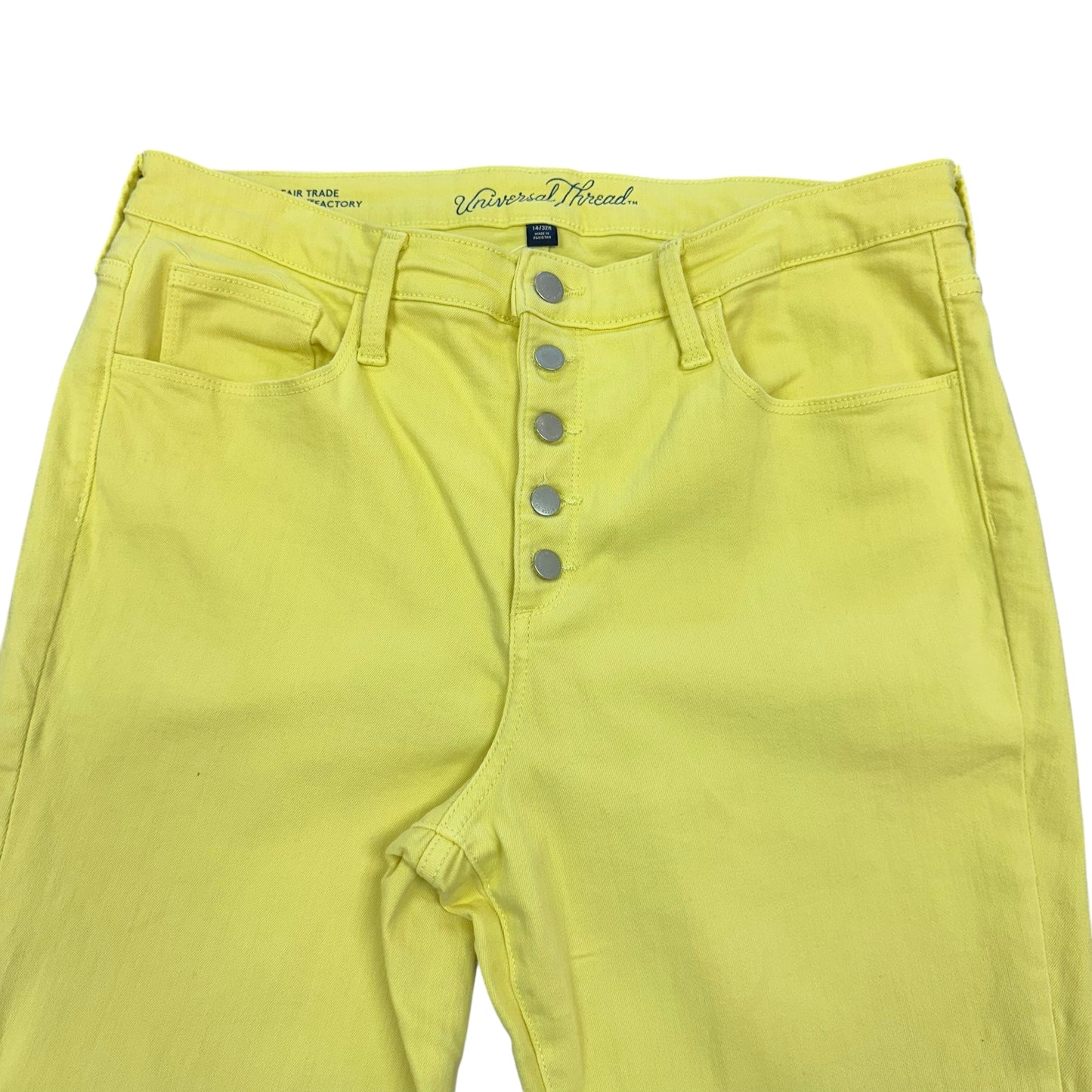 UNIVERSAL THREADS YELLOW JEANS 39 SZ 14