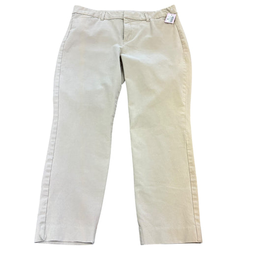 OLD NAVY HIGH RISE PIXIE KHAKI PANTS 39 Sz 14